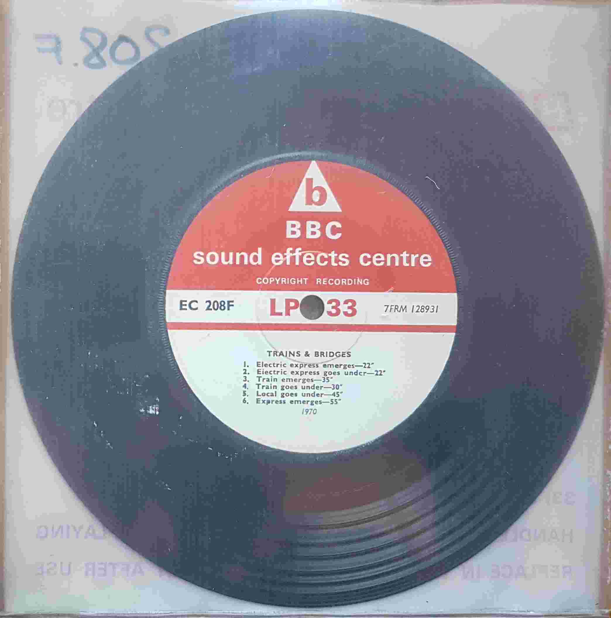 Picture of EC 208F Trains: Tunnels + bridges by artist Not registered from the BBC records and Tapes library